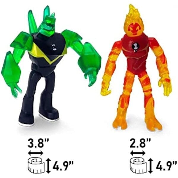 Figuurit perustuvat Ben 10 -toimintafiguuriin - 9 lelun sarja, Ben Tennyson, Four Arms, Gray Matter, Kineceleran, Diamondhead, Hex, Steam Smythe, ... hinta ja tiedot | Pienoismallit | hobbyhall.fi