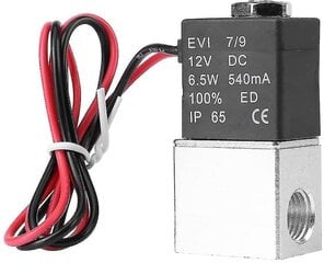 Solenoidiventtiili, 12v DC 1/4" 2-tie normaalisti suljettu 1,2 mpa pneumaattinen alumiininen magneettiventtiili ilmavedelle (dc12v) hinta ja tiedot | Bensiinipumput | hobbyhall.fi