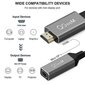 Qgeem Hdmi Single To Mini Dp Converter -sovitinkaapeli Uhd 4k@30hz Plug hinta ja tiedot | Kaapelit ja adapterit | hobbyhall.fi