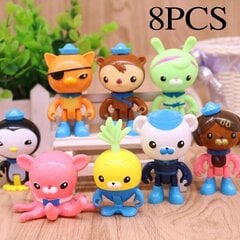 Lasten lahjat 8 kpl/setti Octonauts Figuurit Octo Crew Pack Leikkisetti Toimintafiguuri Nukke Lelu Sisustus Db hinta ja tiedot | Pienoismallit | hobbyhall.fi