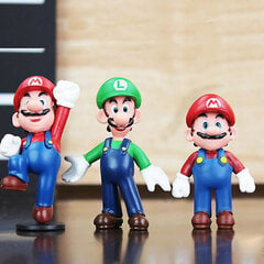 18 kpl/setti Mini Super Mario -figuurit Super Mario Bros Yoshi Daisy Princess PVC -toimintafiguurit kuvan mukaisesti hinta ja tiedot | Pienoismallit | hobbyhall.fi