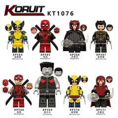 12 kpl Keräilysankari Deadpool-minihahmot Wolverine Gambit Toimintahahmot Rakennuspalikat Lelut hinta ja tiedot | Pienoismallit | hobbyhall.fi