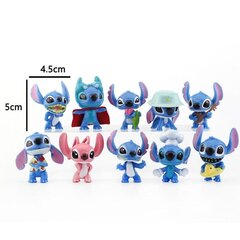 10 kpl Lilo & Stitch Mini Action Figuurit kakun koristeluun huoneen sisustukseen, lasten juhlalahja hinta ja tiedot | Pienoismallit | hobbyhall.fi