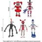 5. / Set Five Nights At Freddy's Game Fnaf Figur Funtime Freddy Foxy Sister Sijainti Lightning Rörliga Toimintahahmo Esittelee Kuvassa hinta ja tiedot | Pienoismallit | hobbyhall.fi