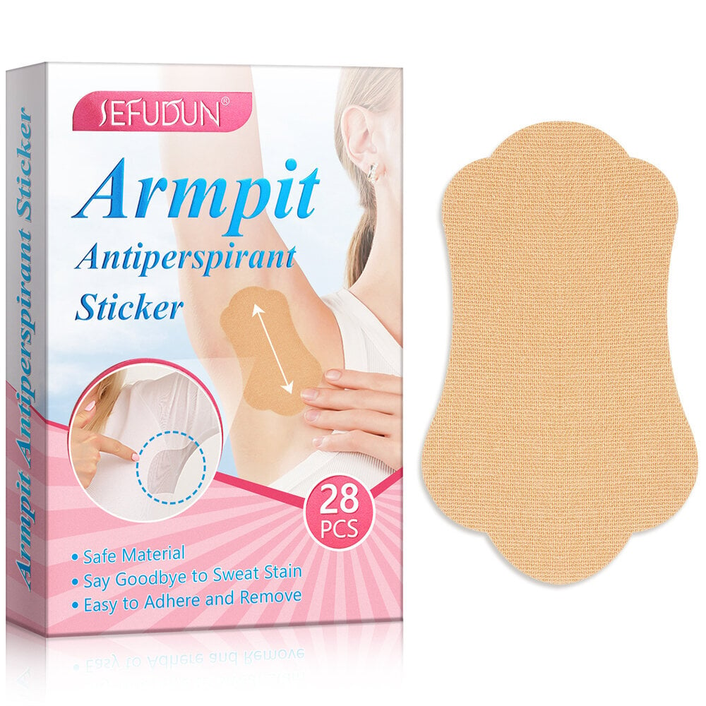 Hot SEFUDUN Underarm Antiperspirant Patch erittäin ohut kannettava hengittävä antiperspiranttilaastari 28 / laatikko hinta ja tiedot | Intiimipesutuotteet | hobbyhall.fi