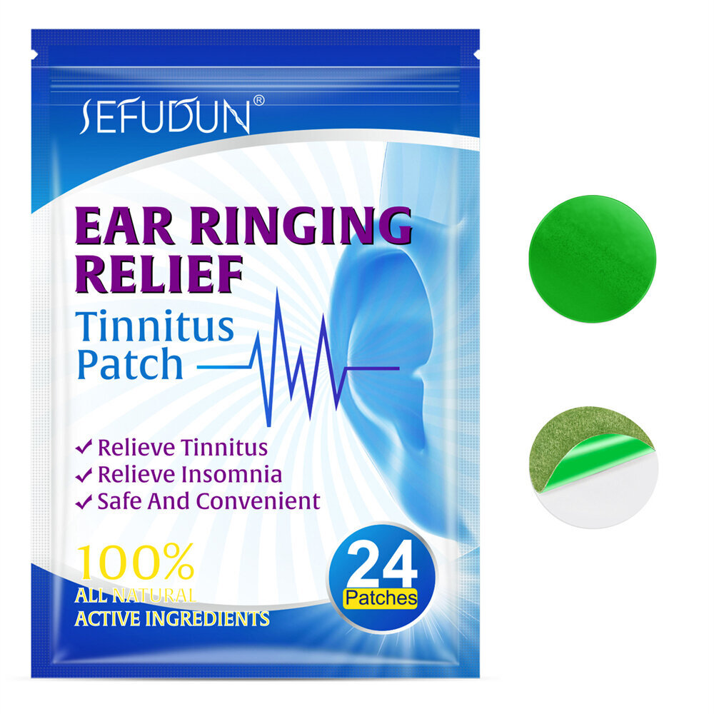 SEFUDUN tinnituslaastari lievittää korvan epämukavuutta Ear Kang patch head care point patch 24kpl hinta ja tiedot | Intiimipesutuotteet | hobbyhall.fi