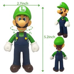 3kpl Mario Bros sarjakuvatoimintahahmot Yoshi Mario Luigi Kakkukoristeet Collection Playset Lelut Syntymäpäivälahja hinta ja tiedot | Pienoismallit | hobbyhall.fi