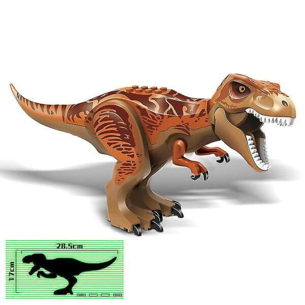 1kpl Jurassic Big Size Dinosaur Building Blocks T-rex Quetzalcoatlus Baryonyx Toimintahahmot Lasten Lelut Lahjat Carnotaurus ruskea hinta ja tiedot | Pienoismallit | hobbyhall.fi