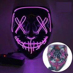 Juhlakoristeita Halloween koristeet Horror Cross-Eye Slit Mouth Mask Party Home 20*17cm, Vaaleanvioletti hinta ja tiedot | Koristeet ja tarrat | hobbyhall.fi