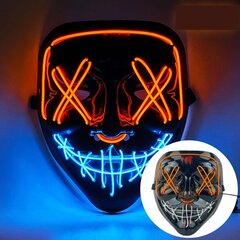 Juhlakoristeita Halloween koristeet Horror Cross-Eye Slit Mouth Mask Kontrastvärillä Juhliin ja Kotikäyttöön 20*17cm, Oranssi hinta ja tiedot | Koristeet ja tarrat | hobbyhall.fi