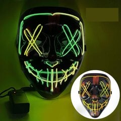 Juhlakoristeita Halloween-koristeet Horror Cross Eye Slit Suu Mask Cross Contrast Color Tyyli Juhla Koti 20*17cm, Keltainen hinta ja tiedot | Koristeet ja tarrat | hobbyhall.fi