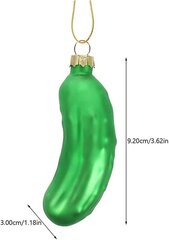 8 kpl Kurkkuriipus joulukuusen suolakurkku Lifelike Pickles Joulukurkku Xmas suolakurkku hinta ja tiedot | Joulukoristeet | hobbyhall.fi