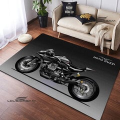 (14-40x60cm)Guzzi moottoripyörä matto Joogamatto matot makuuhuoneeseen olohuoneen sisustukseen anime matto leikkimatot Ulkoilu matot hinta ja tiedot | Isot matot | hobbyhall.fi