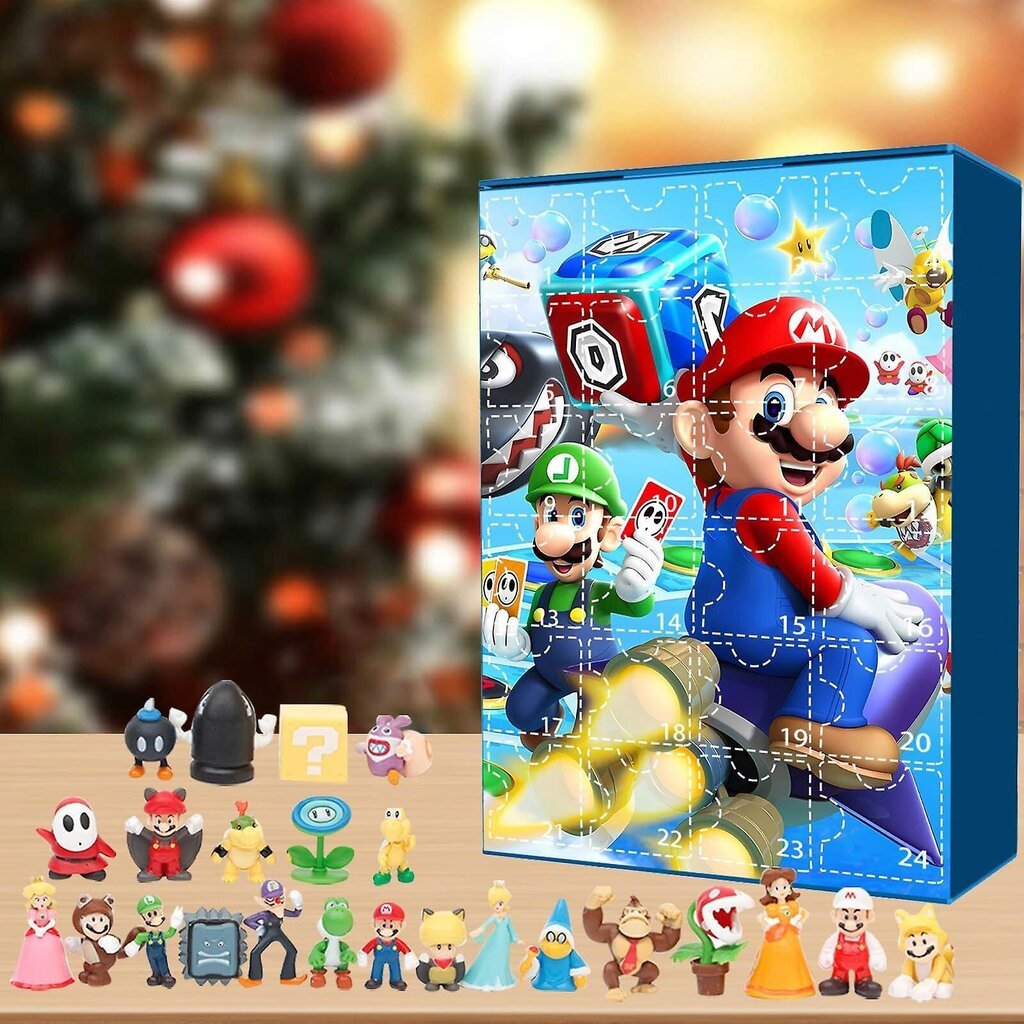 Super Mario Advent joulukalenteri hinta ja tiedot | Joulukoristeet | hobbyhall.fi