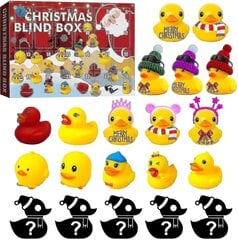 Kumiankka adventtikalenteri 2024. Adventtikalenteri 2024 lapsille. Advent Calendar Duck Bath Lelusarja. Adventtikalenteri, jossa on 15 kumiankkaa. Adventtikalenteri - hinta ja tiedot | Joulukoristeet | hobbyhall.fi