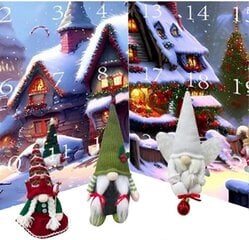 2024 Christmas Gnome Advent Calendar Joulun saapumiskalenteri hinta ja tiedot | Joulukoristeet | hobbyhall.fi