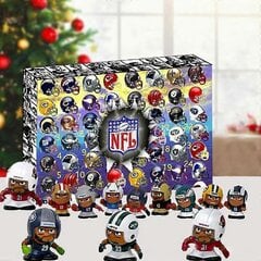 2024 NFL Football Adventtikalenteri Jouluhahmot 24 päivän lähtölaskenta Lapset Nuket Lelut Joululahjat hinta ja tiedot | Joulukoristeet | hobbyhall.fi