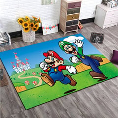 (Tyyli E-60x90cm (24x35in))3D-sarjakuva M-Mario-Bros Game HD-matto Suuri mattoalue olohuoneeseen Lasten makuuhuoneen sohva Keittiö Koristele lapselle liukumaton lattiamatto hinta ja tiedot | Isot matot | hobbyhall.fi