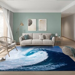 (5-40x60cm) 3D matot olohuoneeseen Large Waves Beach Lastenhuoneen matto Sininen keittiömatto Lattiamatto Moderni sisääntulomatto Koti Kylpyhuonematot hinta ja tiedot | Isot matot | hobbyhall.fi