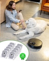 10 pölynimuripussia iRobot Roomba i7 i7+ i3 i3+ i4 i4+ i6:lle hinta ja tiedot | Pölynimureiden lisätarvikkeet | hobbyhall.fi