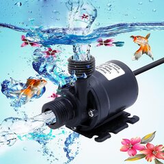 Kiertopumppu Dc 12v 800l/h 5m Vedenkiertojärjestelmä Musta 1kpl Uusi hinta ja tiedot | Puhdasvesipumput | hobbyhall.fi