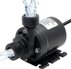 Kiertopumppu Dc 12v 800l/h 5m Vedenkiertojärjestelmä Musta 1kpl Uusi hinta ja tiedot | Puhdasvesipumput | hobbyhall.fi