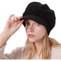 Naisten talvi lämmin pipo Virkattu Slouchy Beanie neulottu lippalakki hinta ja tiedot | Miesten hatut, huivit ja käsineet | hobbyhall.fi