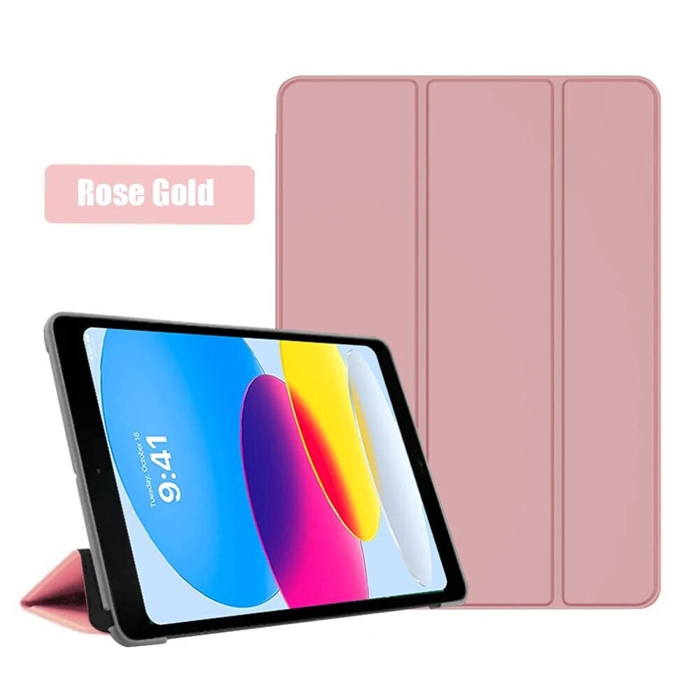 iPad Magneettikansi - Ruusukulta, iPad 10. sukupolvi 10.9 hinta ja tiedot | Tablettien kotelot ja muut tarvikkeet | hobbyhall.fi