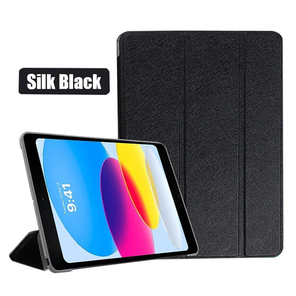 iPad Magneettikansi - Silkki Musta, iPad 10. sukupolvi 10.9 hinta ja tiedot | Tablettien kotelot ja muut tarvikkeet | hobbyhall.fi