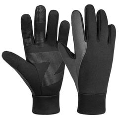 Windproof Winter Gloves Touchscreen Gloves Thermal Gloves for, ZQKLA hinta ja tiedot | Miesten hatut, huivit ja käsineet | hobbyhall.fi