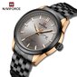 245 Mm Harmaa Naviforce Nf9203 Miesten Kello Old School Design Casual Classic Day Date Quartz Rannekello Miehelle Lahja hinta ja tiedot | Miesten kellot | hobbyhall.fi