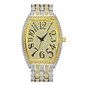 Missfox Kello Fashion Diamond Tonneau Full Diamond Large Dial Quartz Miesten Kello hinta ja tiedot | Miesten kellot | hobbyhall.fi