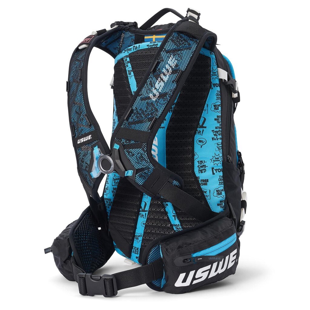 USWE Flow 25L MTB Reppu Selkäsuojalla - Musta / Sininen hinta ja tiedot | Pyöräilyreput | hobbyhall.fi