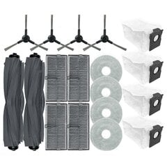 18 kpl L10s Pro Ultra Heat/X30 Ultra/X30 Pro/S10 Pro Ultra Vacuum Parts Roller Sivuharja Suodatin Mop Pölypussi hinta ja tiedot | Pölynimureiden lisätarvikkeet | hobbyhall.fi