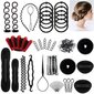 Hiustarvikkeet,Winkeyes 25Pcs Hair Styling Set, DIY Hiusten punonta työkalut Kit hinta ja tiedot | Hiustarvikkeet | hobbyhall.fi