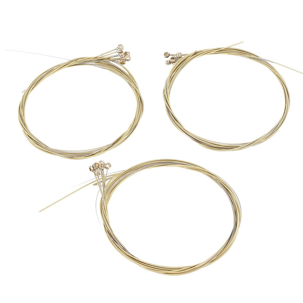 3Set Universal Steel Acoustic Folk -kitaran kielet Korvaavat soittimien tarvikkeet 3Set Brass Strings hinta ja tiedot | Soittimien lisätarvikkeet | hobbyhall.fi