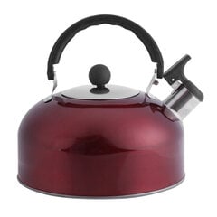 vedenkeitin,3L ruostumattomasta teräksestä valmistettu liesikupu Whistling Large Spout Kahvinkeitin Hot Water Tea Pot Red hinta ja tiedot | Vedenkeittimet | hobbyhall.fi