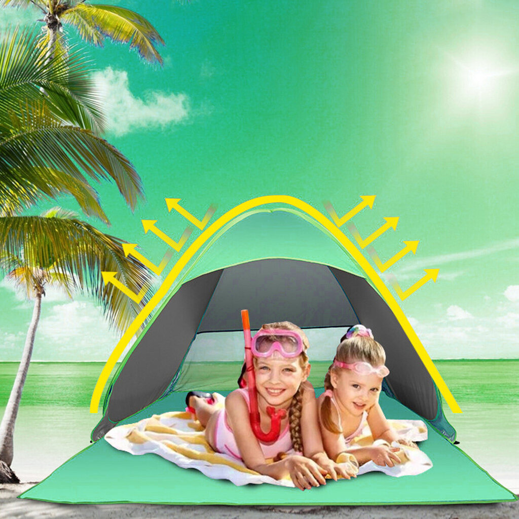 Teltat,Teltta Sun Shade UV 50+ Protection Canopy Outdoor Automaattinen Instant Teltta Sun Shelters hinta ja tiedot | Teltat | hobbyhall.fi