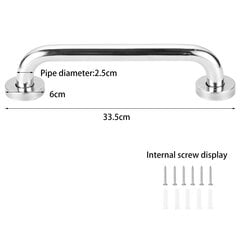 Käsinojat,Vankka 30cm ruostumattomasta teräksestä valmistettu kylpyhuoneen turvakädensijan tarttumapalkki hinta ja tiedot | Käsinojat autoon | hobbyhall.fi