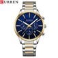 Sininen Curren New Man Wristwatch Vedenpitävä Chronograph Miesten Kello Military Sport Miesten Kello hinta ja tiedot | Miesten kellot | hobbyhall.fi