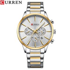 Sininen Curren New Man Wristwatch Vedenpitävä Chronograph Miesten Kello Military Sport Miesten Kello hinta ja tiedot | Miesten kellot | hobbyhall.fi