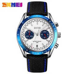 Moment Beauty Skmei Chronograph Sekuntikello Miesten Business Quartz Watch, Hot Sale Vedenpitävä Muoti Kellotaulu Rento Kello hinta ja tiedot | Miesten kellot | hobbyhall.fi