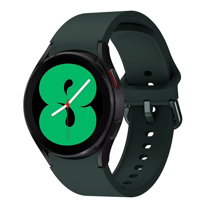 (Watch 5 Pro 45mmOfficial green)20mm silikoniranneke Samsung Galaxy Watch 4 Classic 46mm/42mm Original No Gap Sports Rannekoru Galaxy Watch 4 40mm/42mm - kellon rannekkeet hinta ja tiedot | Älykellojen ja aktiivisuusrannekkeiden lisätarvikkeet | hobbyhall.fi