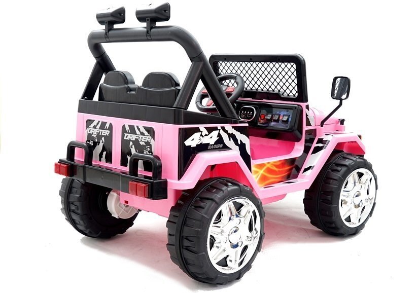 Yksipaikkainen sähköauto Jeep Raptor 4x4, pinkki hinta ja tiedot | Lasten sähköautot | hobbyhall.fi