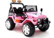 Yksipaikkainen sähköauto Jeep Raptor 4x4, pinkki hinta ja tiedot | Lasten sähköautot | hobbyhall.fi