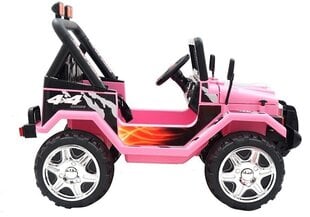 Yksipaikkainen sähköauto Jeep Raptor 4x4, pinkki hinta ja tiedot | Lasten sähköautot | hobbyhall.fi