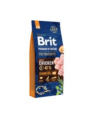 Brit Premium by Nature Senior S+M täysravinto koirille 15kg hinta ja tiedot | Koiran kuivaruoka | hobbyhall.fi