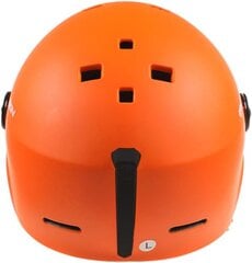 2-in-1 Visor Ski Lumilautakypärä Irrotettava Lumi Maski Anti-Fog Anti-UV Integroitu Suojalasit Kevyt Aikuiset Miehet Naiset Oranssi S(52-55cm) hinta ja tiedot | Laskettelukypärät | hobbyhall.fi