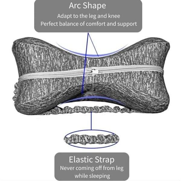 Sydämenmuotoinen memory foam -jalkatyyny, polvisuoja joustavalla hihnalla, ortopedinen jalkojen asettelutyyny hinta ja tiedot | Polvisuojat työvaatteisiin | hobbyhall.fi