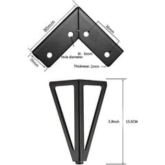 Huonekalun jalat, huonekalujen jalat, hiusneulapöydän jalat, 4 pöytäjalan sarja, DIY Heavy Duty -metalliset pöytäjalat, kestävät, täydelliset kaappeihin, laatikoihin, sänkyyn hinta ja tiedot | Ruokapöydän tuolit | hobbyhall.fi